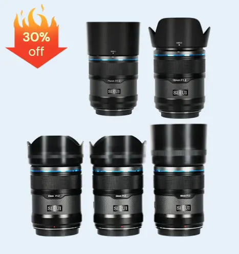 Sniper F1.2 APS-C Frame Autofocus Lens kit 30% Off 5 Lenses